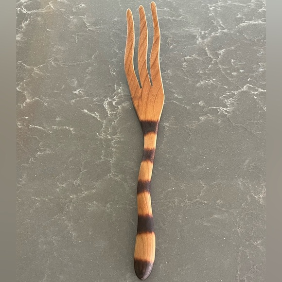 Jonathon’s Spoons Handmade Cat Tail Spaghetti Fork - Picture 1 of 5